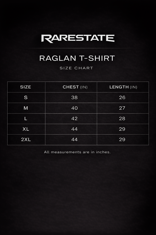 RARESTATE Embroidery | Unisex Raglan T-Shirt