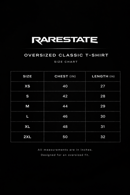 RARESTATE LONG-LATI | Unisex Oversized Classic T-Shirt