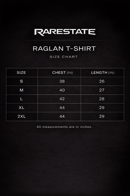 RARESTATE Embroidery | Unisex Raglan T-Shirt