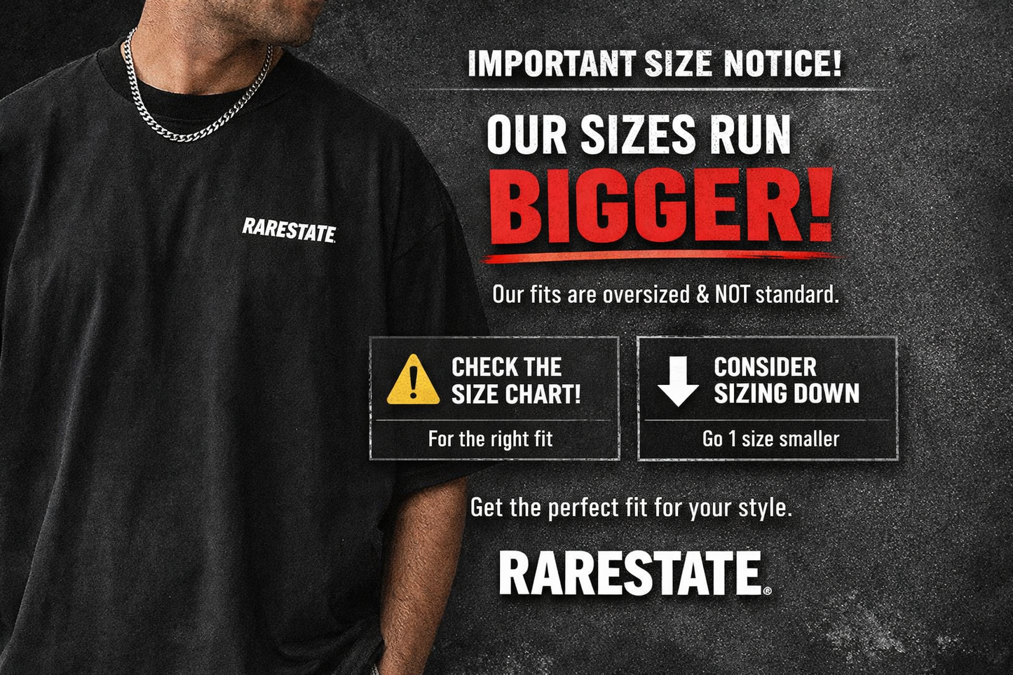 RARESTATE - Unisex Terry Oversized Tee