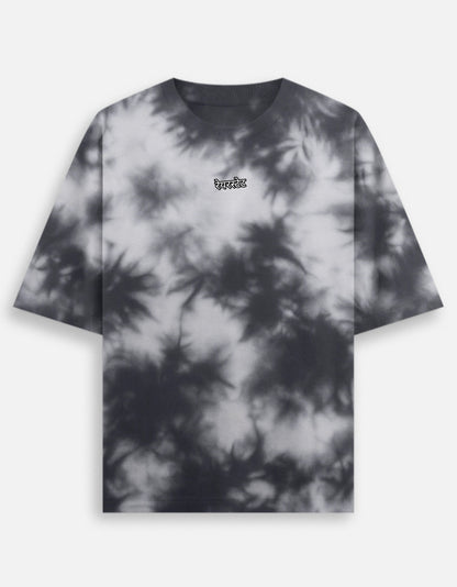 रेयरस्टेट एम्ब्रॉयडरी | Unisex Tie Dye Oversized T-Shirt